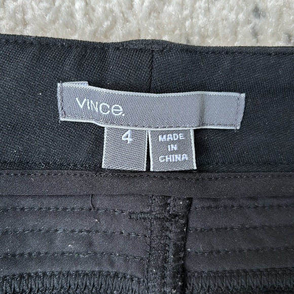 VINCE black pants with detail. Size 4 - Picture 6 of 7